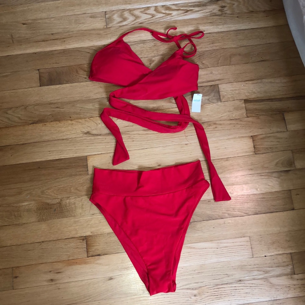 NWT Red Aerie bikini. Both medium.